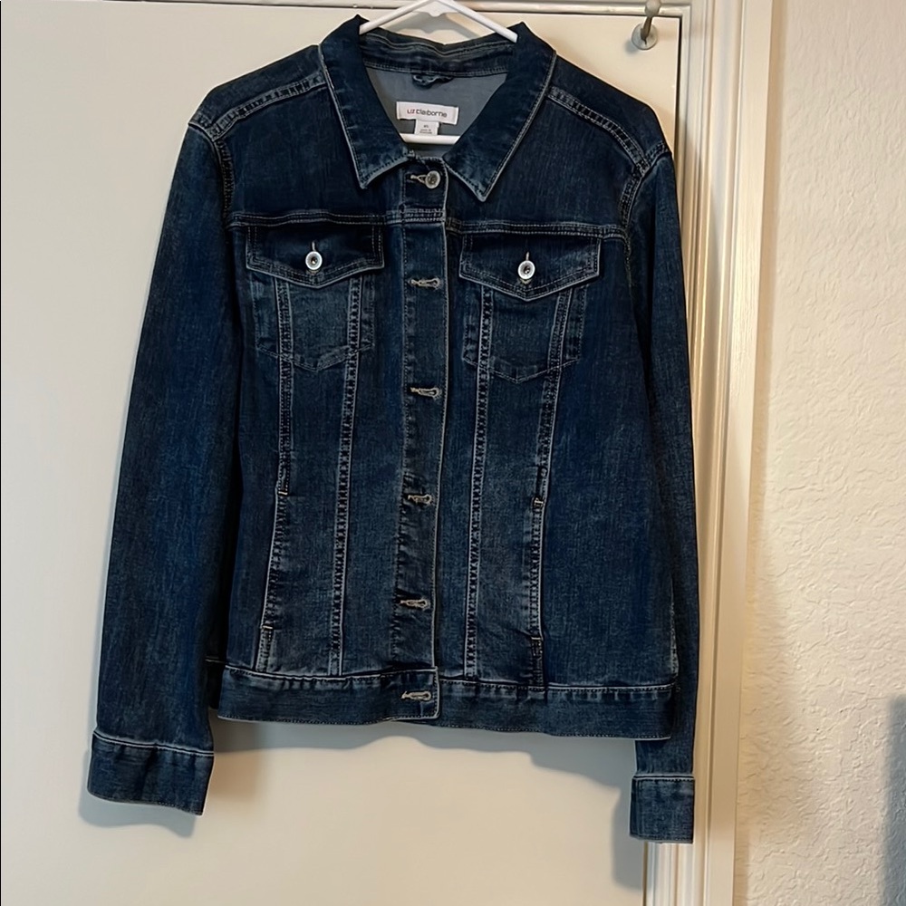 Liz Claiborne Dark Blue Jean Jacket